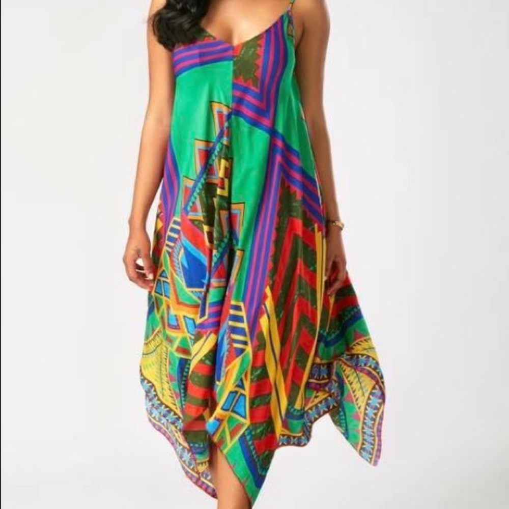 Size L Multicolor Summer Dress (BRAND NEW)